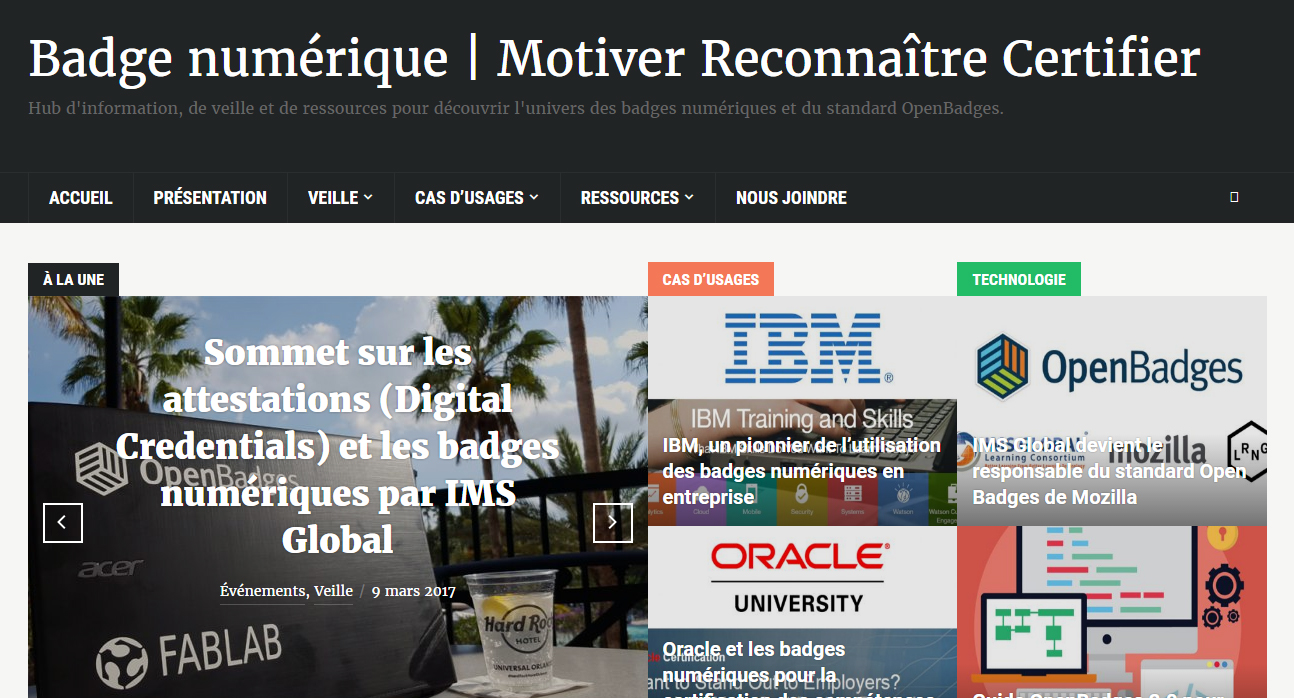Deux ans d’exploration et de développement des badges numériques